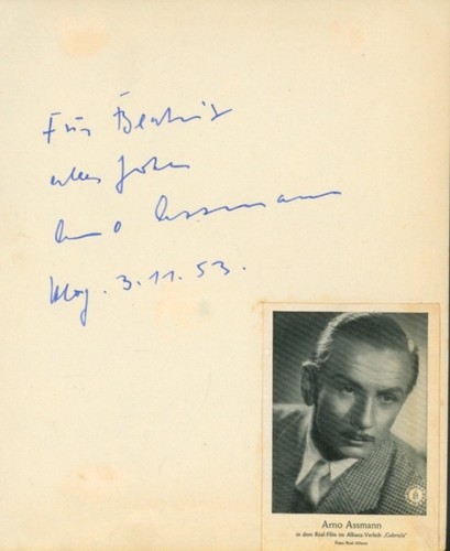 Autogrammkarte schauspieler - autogrammkarte,