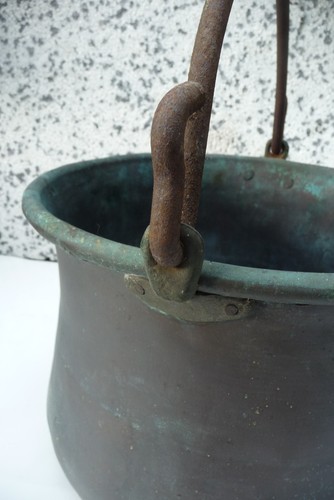 Großer alter kupferkessel - großer,