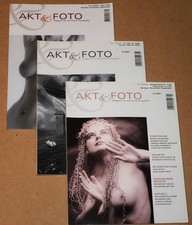 AKT & FOTO, Magazin für sinnliche Fotografie, Ausgaben 4/00, 1/03 und 4/02, top