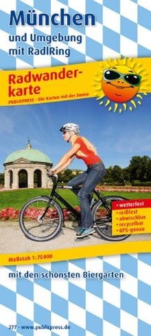 Radwanderkarte münchen und - radwanderkarte,