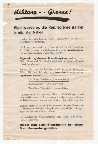 Dokument grenze übertritt - dokument,