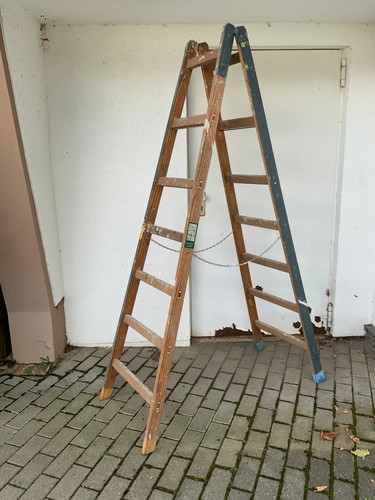 Malerleiter holz 2 - 2, meter