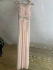 ballkleid Abendkleid lang XS/S 34/36 in rosa nude Chiffon NP100€