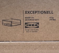 IKEA Exceptionell Metod 60 x 60 hoch vollauszug Schublade weiß 704.478.08