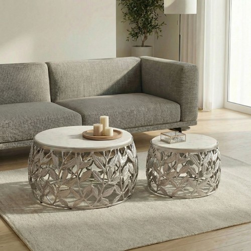2er set couchtisch silber - 2er,
