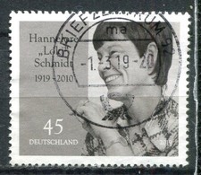 Deutschland,Bund 2019 Mi.Nr. 3448 "100.Geb.Hannelore Loki Sch" 1 Wert gestempelt