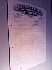 Rechnung 1924 Barthel