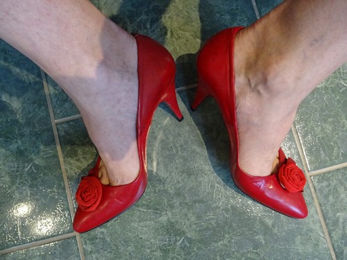 Andre pumps leder getragen - leder,