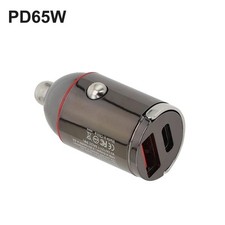 Dual USB QC30 PD Mini Auto Telefonladegerät 65W Schnellladegerät Kfz Adapter