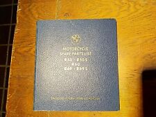 Ersatzteilkatalog Motorcycle spare parts list BMW R50 R50S R60 R69 R69S englisch