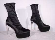 schöne Plateaustiefeletten von Asos, Farbe Schwarz, Größe 43