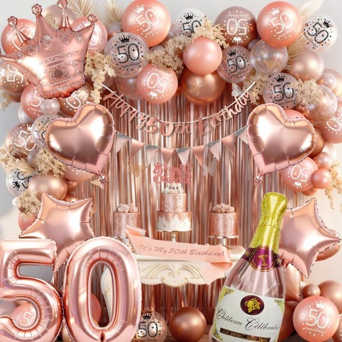 Geburtstag deko set rosegold - geburtstag,