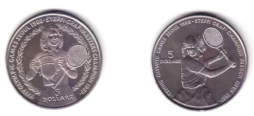 Münzen dollars steffi - 5,