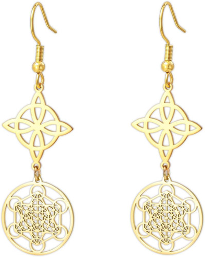 Hexen knoten ohrringe metatron - hexen,
