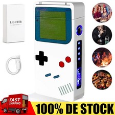 Cool Lighter USB Winddicht Wiederaufladbare Zuverlässig Metall Feuerzeug Weiß