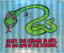 Aufkleber Sticker bergmanns STARKE STICKERS Lieber eine Schlange im Auto ...