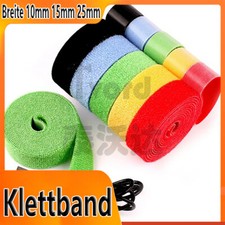Klettband Beidseitig Back to Back Kabelbinder Haken- Flauschband 10/15/25 mm