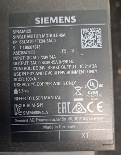 Siemens sinamics s120 - s120, single