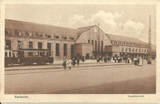 Karlsruhe hauptbahnhof - ak,
