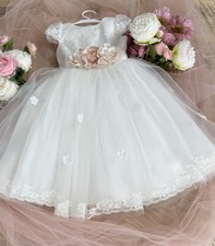 Taufkleid/Blumenmädchenkleid/Festliches Kleid Weiß