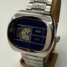 Seltene Image  Digital Damen Scheibenuhr Vintage Rarität Ungetragen