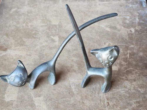 Vintage messing katzen - messing,