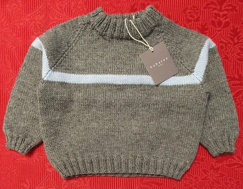 Baby pullover grau blau - pullover,