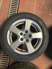 1x Satz Winter Kompletträder 5x100 5x14 orginal Skoda Alufelgen Winter Reifen