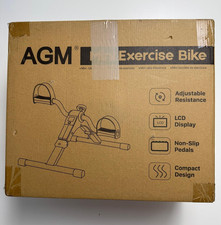 AGM Mini-Heimtrainer Arm- & Beintrainer, LCD, Widerstand einstellbar, Schwarz