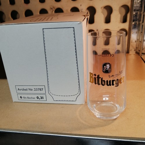 Bitburger becher 3 glas - becher,