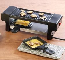 NEU 2 Personen Raclette Grillaufsatz heißer Stein für Date Zuhause Pfanne Küche