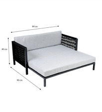 Haustier-Lounge Alu mit Ropes 100 x 40 x 117 cm ca. 8,1 kg Haustier Lounge