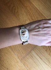 Silber 800 Armreif mit Gemme