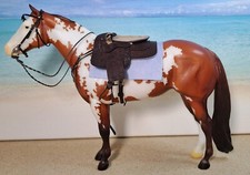 Damensattel Western Style Sidesaddle Set Tack Resin Breyer Stone Modellpferde