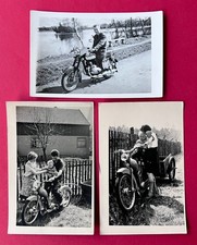 3 x Motorrad Moped Foto um