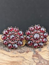 Antiker granat schmuck clips - schmuck,