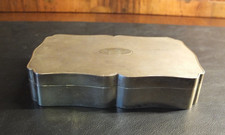 Wunderschöne 800er Silber Schatulle - freies Monogrammfeld - 322 Gr.!