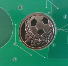 Brasilien Brazil 5 REAIS 2002 Fussball WM