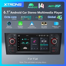 XTRONS Android 14 Autoradio 4G+64GB für Fiat Grande Punto 199 GPS Navi DSP WiFi