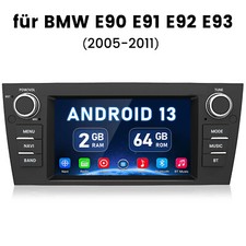 2GB+64G 7" Android 13 Für BMW 3ER E90 E91 E92 E93 Autoradio GPS NAVI BT Wifi RDS