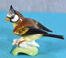 HUTSCHENREUTER PORZELLAN FIGUR - VOGEL / HAUBENMEISE- KARL TUTTER