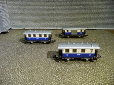 Fleischmann N 8053 8054 Edelweissbahn Personenwagen weiss blau 3er Set