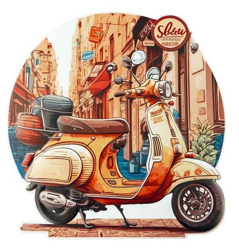 Blechschild scooter - blechschild,