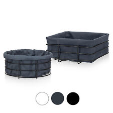 Brotkorb schwarz, weiß, grau