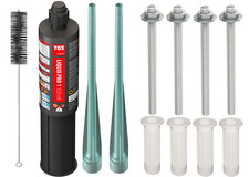 ✅TOX Schwerlast Befestigungsset M6 -M16 Mörtel Liquix 280ml Stange Hülse Bürste✅