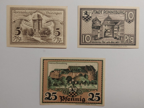 Notgeld stadt ronneburg 10 - ronneburg,