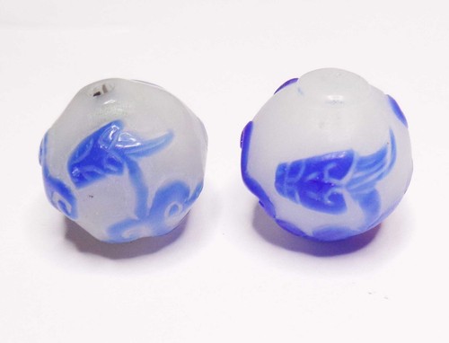 Vintage blau und - , drache