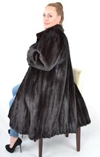 A4489 SAGA MINK NERZMANTEL NERZ ECHT PELZ PELZMANTEL Gr. 40 REAL MINK FUR COAT