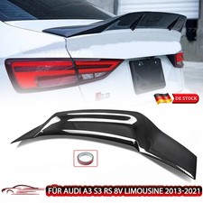 Heckspoiler Für Audi A3 S3 RS 8V Limousine 13-21 Spoilerlippe Edition CarbonLook