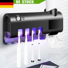 UV-Licht Zahnbürstenhalter mit automatischem Zahnpastaspender mit Zahnputzbecher